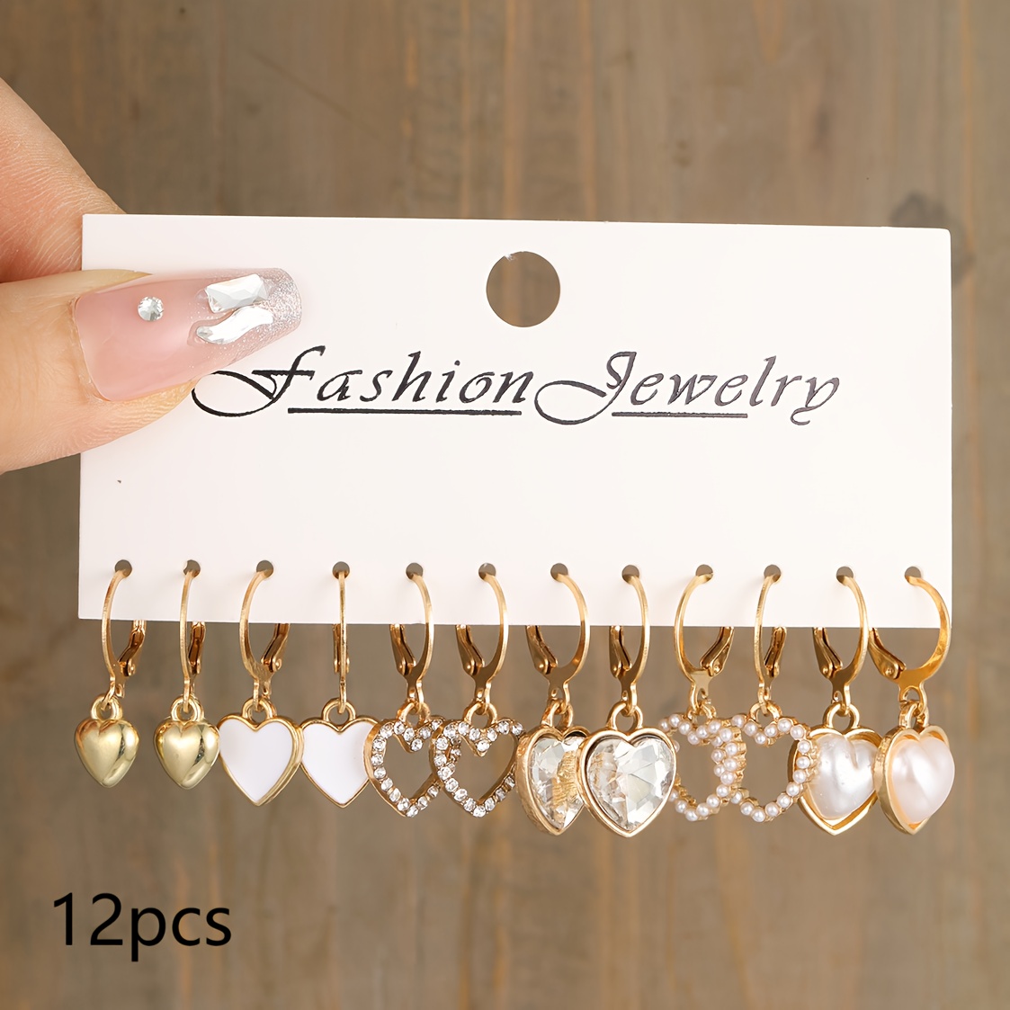 48pcs Cute Multi-Shape Earring Set, Unique Dangle Designs